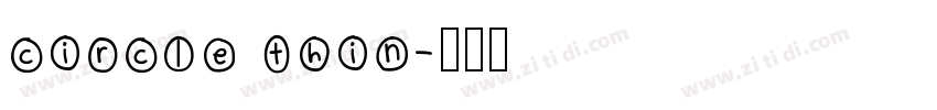 circle thin字体转换